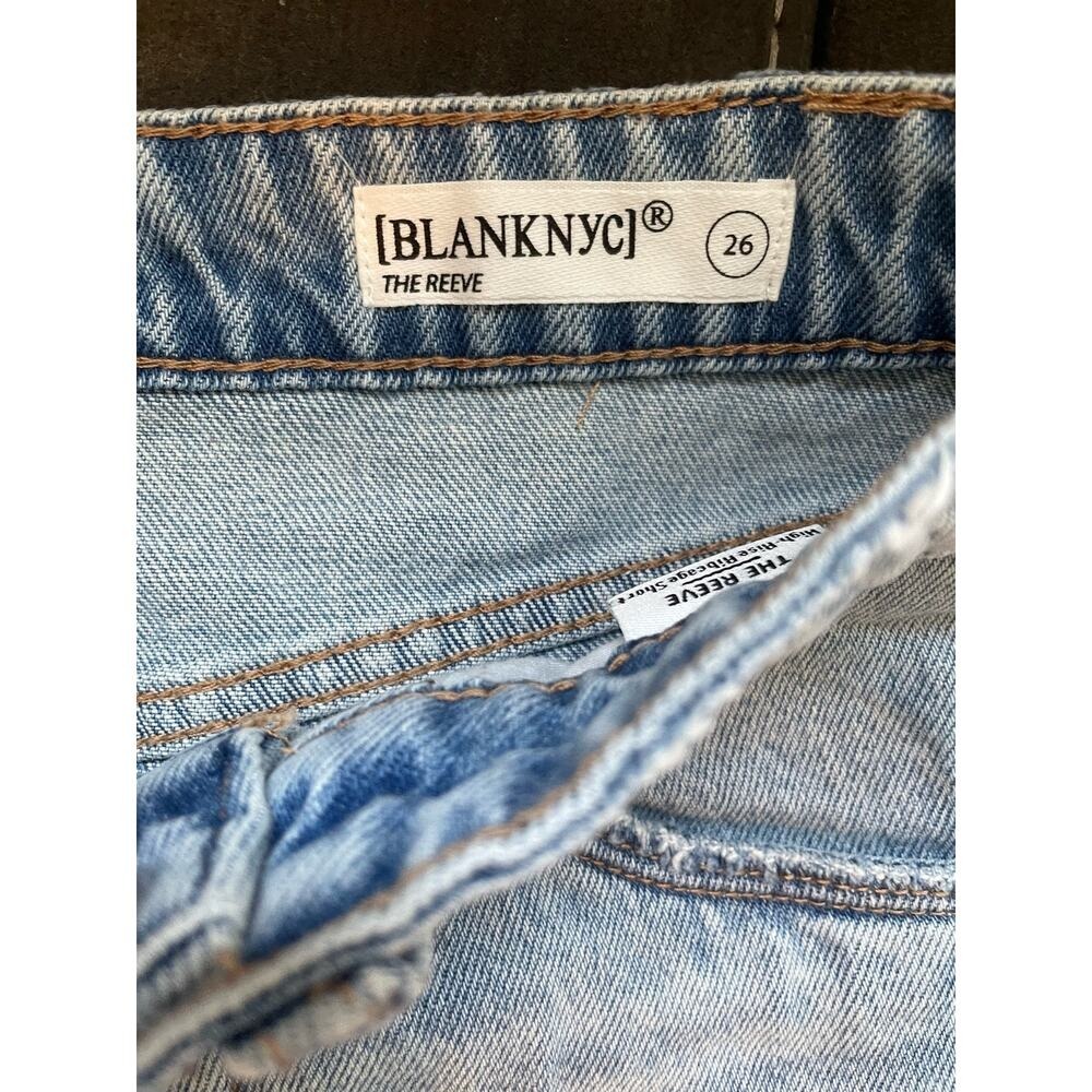 Blank NYC The Reeve High-Rise Cut-off Denim Jean Shorts Womens Size 26"/ 2 - Picture 6 of 7